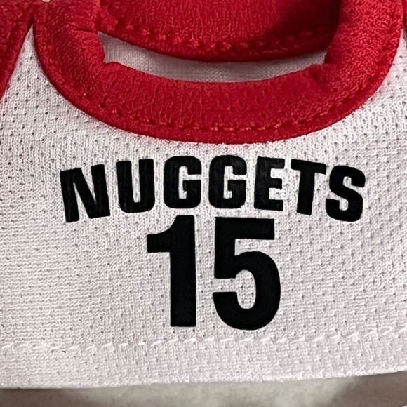Denver Nuggets 15 Jersey Sneakers 3 Piece Outfit For Labubu Basketball White - Picture 3 of 6